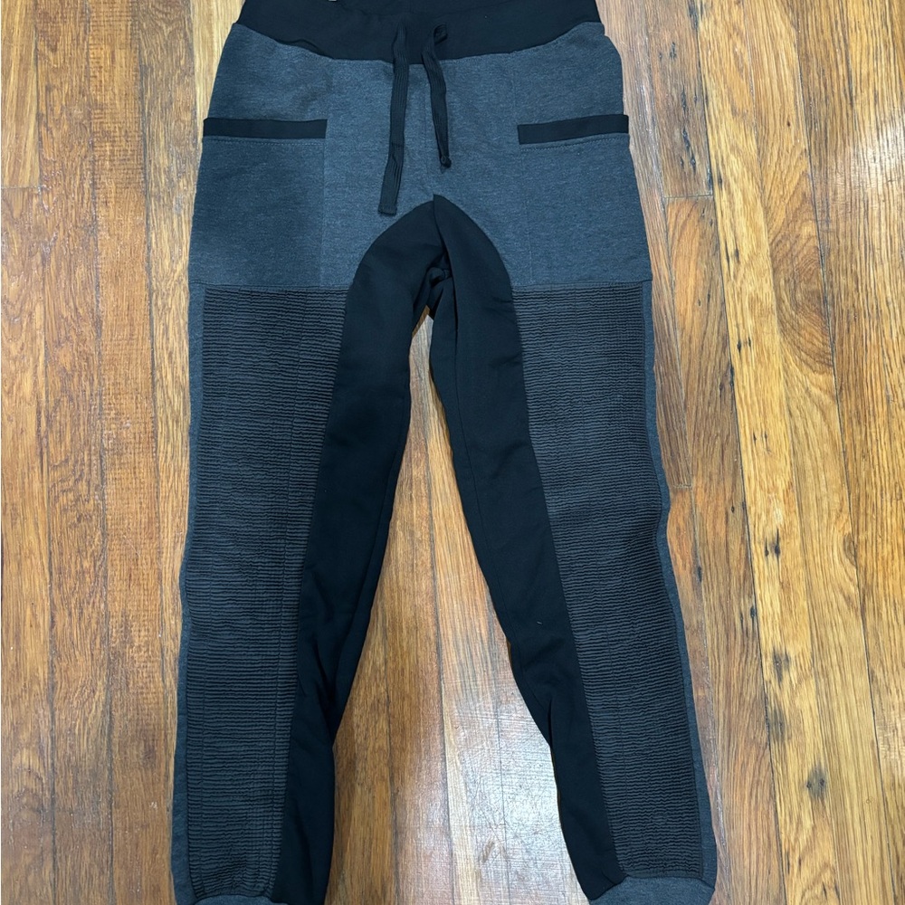 TRUE ROCK Two-Tone Gray and Black Joggers Sz:M